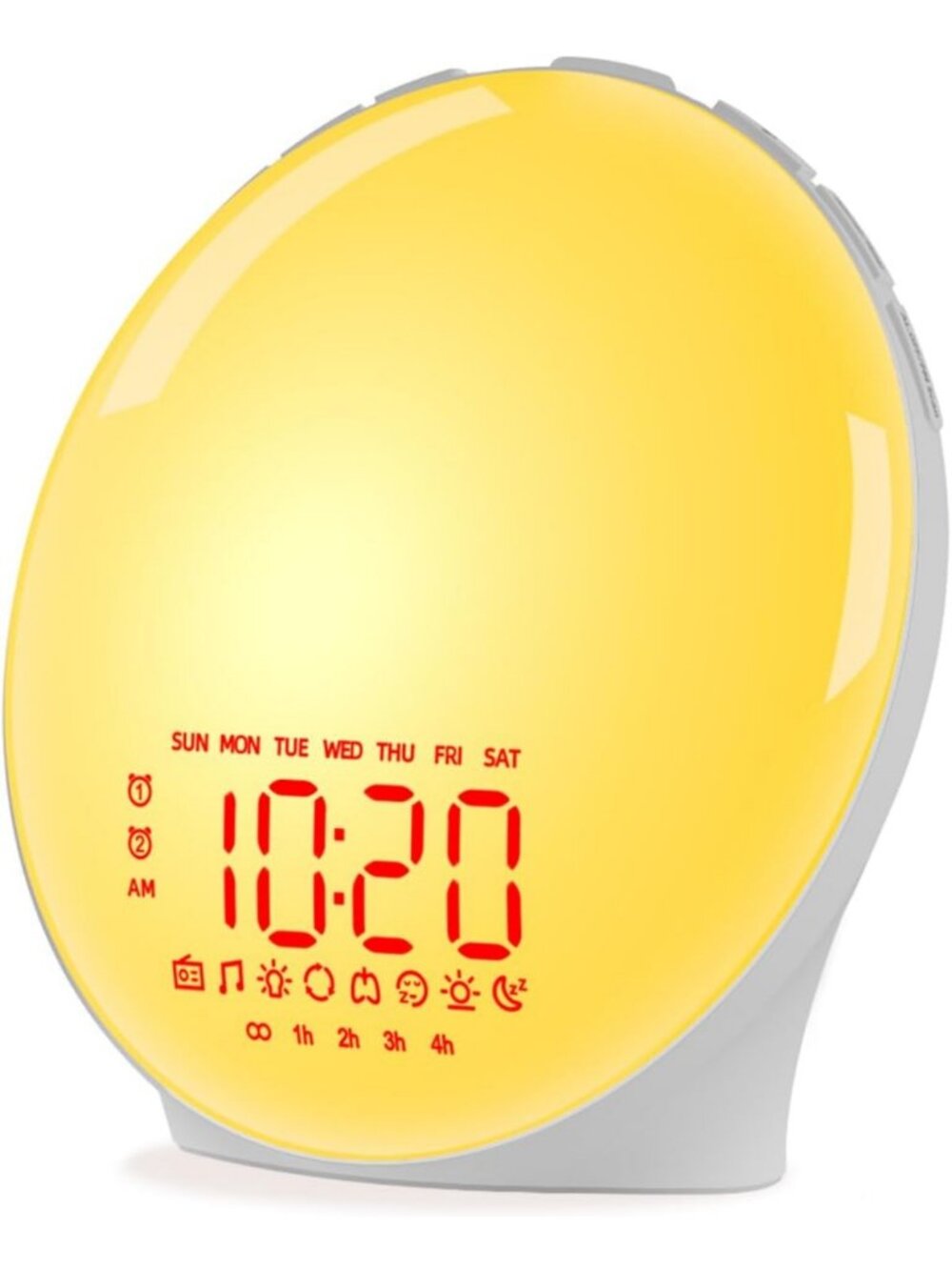 Sunrise Alarm Clock with Sunset Simulation, Dual Alarms, FM Radio & 13 Colors